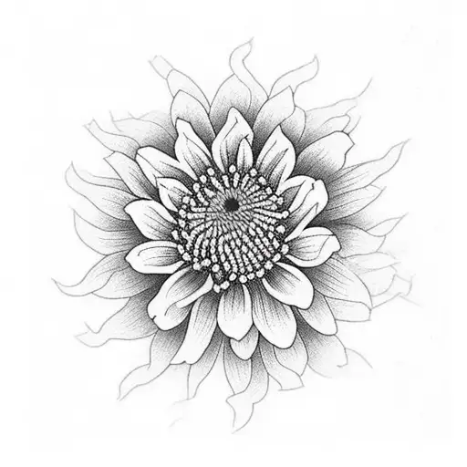 Chrysanthemum tattoo design idea