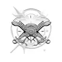 beach tattoo design idea