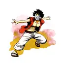 Luffy from one piece tattoo design idea