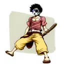 Luffy from one piece tattoo design idea