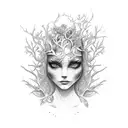 dryad tattoo design idea