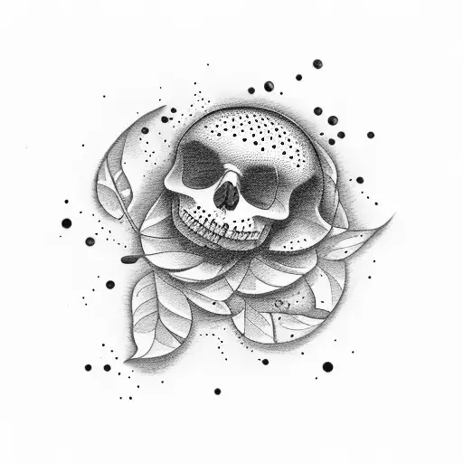 golf tee with azalea tattoo design idea