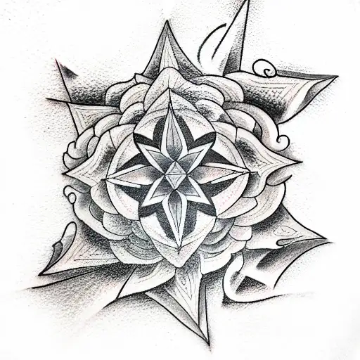 Star tattoo design idea