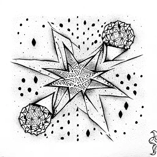 Star tattoo design idea