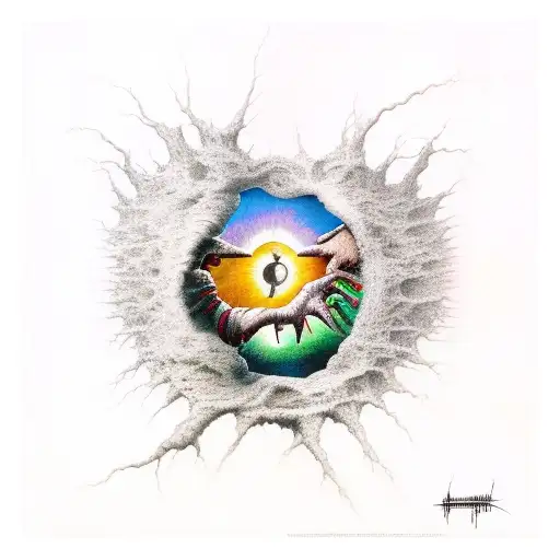 the creation of Adam by Michelangelo  tattoo design idea