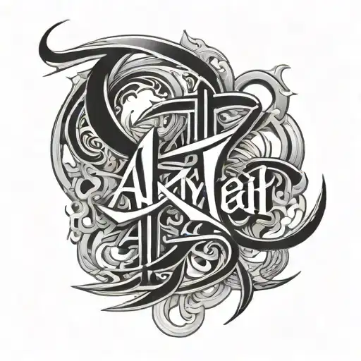 aaliyah name in chineese tattoo design idea