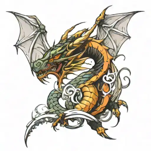 A present for you. - Anime & Manga | Ghibli tattoo, Dragon artwork, Dragon  drawing