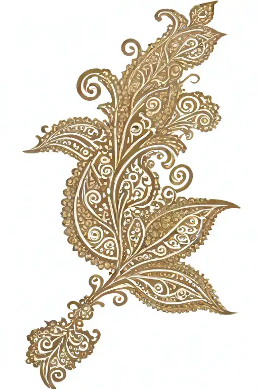 India traditional henna inspired patterns maharaja wedding tattoo design idea