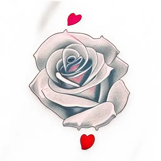 Vibes text,Heart,Love,Rose tattoo design idea