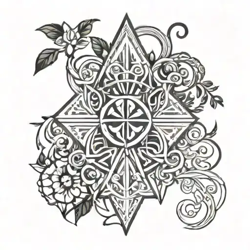 Greek words μείνατε ἐν τῇ with vines as essence of remaining connected to a sustaining source which is a Bible tattoo design idea