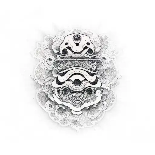 tortuga musico tattoo design idea