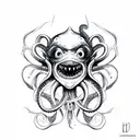 scary kraken monster tattoo design idea