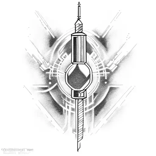sonic screwdriver tattoo design idea