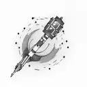 sonic screwdriver tattoo design idea