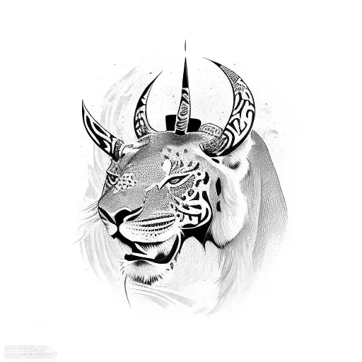 Safari tattoo design idea