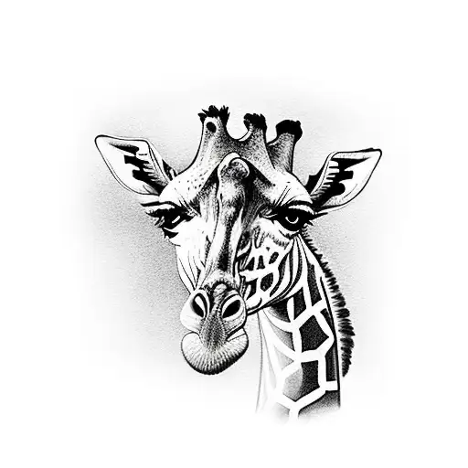 Giraffe, Zebra tattoo design idea