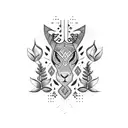 Safari tattoo design idea