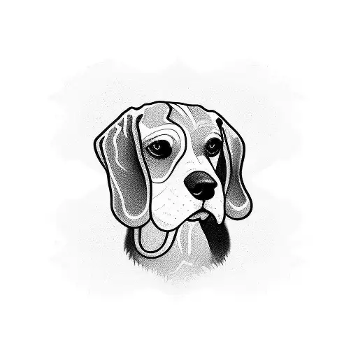 beagle  tattoo design idea