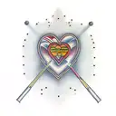 heart with the name Bart tattoo design idea