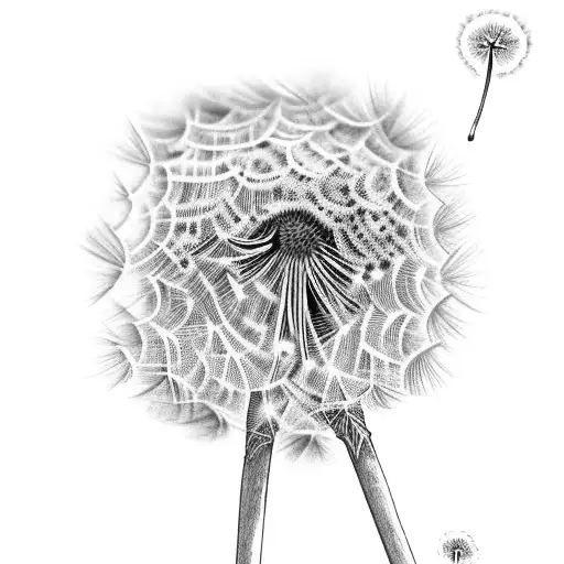 Dandelion tattoo design idea