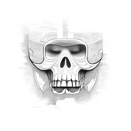 Panama Outline in Precolombian Poterrty Style tattoo design idea