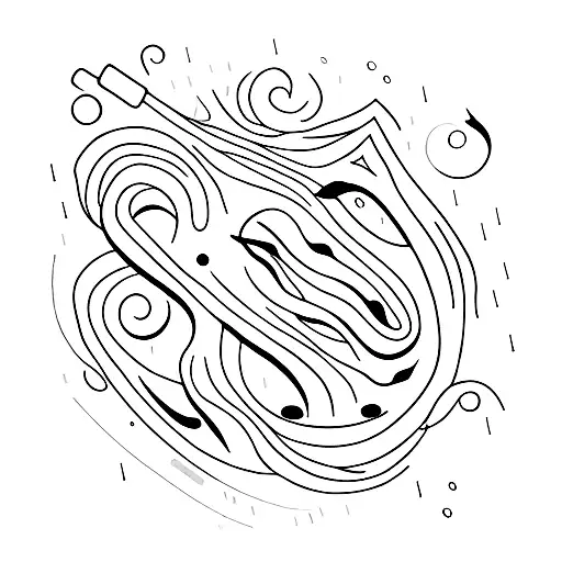 dancing in the rain tattoo design idea