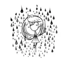 dancing in the rain tattoo design idea
