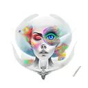"Tuana" name with 01.10 data inside oak tree tattoo design idea