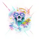 glacier tattoo design idea