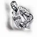 Kobe Bryant tattoo design idea