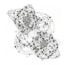 quantum entanglement tattoo design idea