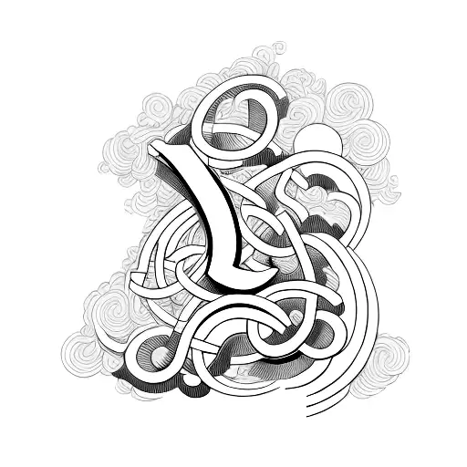 M letter in morse alphabet tattoo design idea