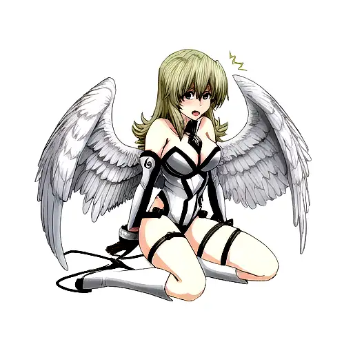 archangel girl sexy tattoo design idea