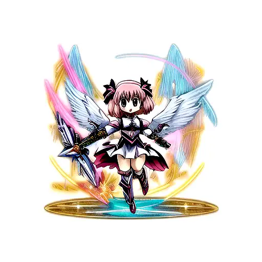 archangel girl tattoo design idea