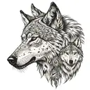 indianer,wolf,Pferd,Adler,mond tattoo design idea