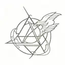 led zeppelin runes tattoo design idea