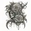 Karma and Revenge tattoo design idea