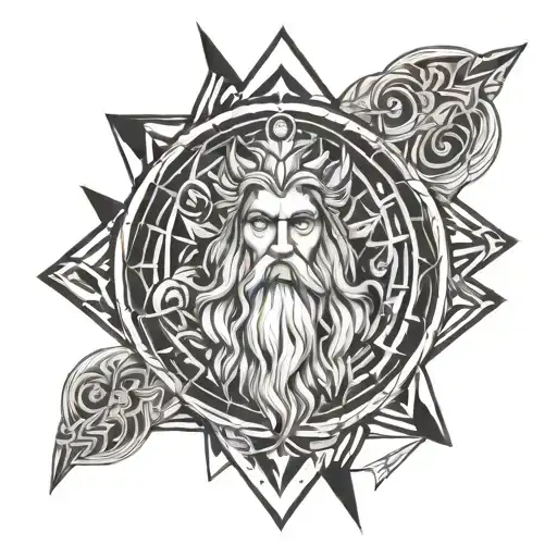 zeus tattoo design idea