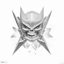 angle vs demon tattoo design idea