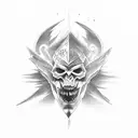 angle vs demon tattoo design idea