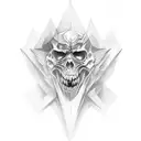 angle vs demon tattoo design idea