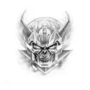 satanic Optimus prime tattoo design idea