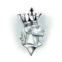 knight chess piece tattoo design idea
