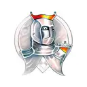 knight chess piece tattoo design idea