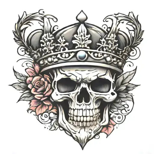 crown tattoo design idea