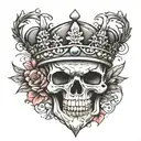 crown tattoo design idea