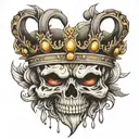 crown tattoo design idea