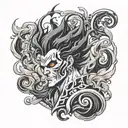 Hades video game tattoo design idea