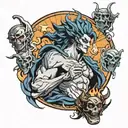 Hades video game tattoo design idea