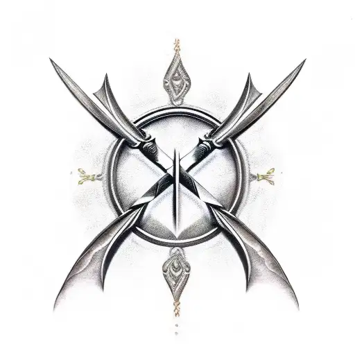 Excalibur sword tattoo design idea